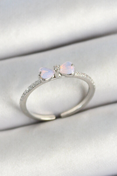 shopwave خاتم نسائي قابل للتعديل من حجر الزركون واللون الذهبي مع شكل فيونكة نحاسية