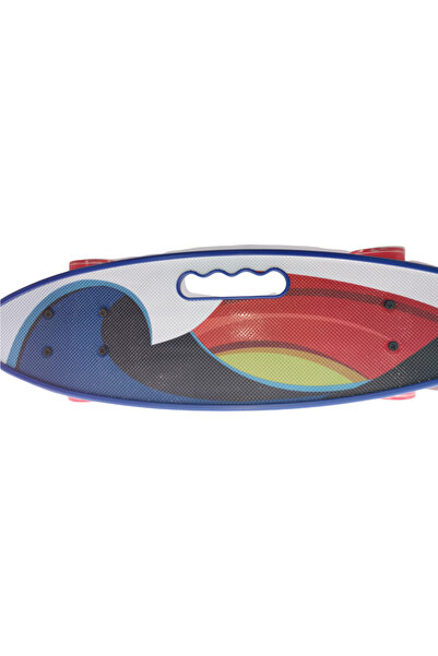 Krista PennyBoard with handle and lights in wheels, Abstract Blue