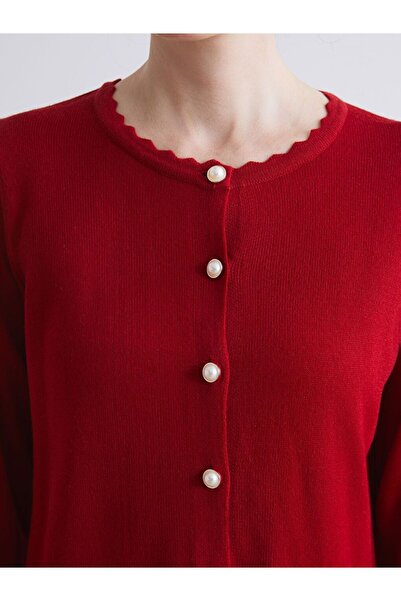 LC Waikiki Lcw Grace Crew Neck Women's Knitwear Cardigan