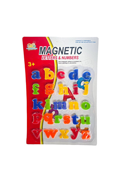 Krista Set de 26 litere mici magnetice din plastic, 3 cm