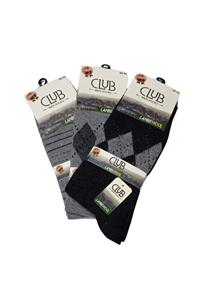 stiltrend Club Lamswool Wool Men's Winter Socks 3 Pieces