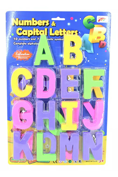 Krista Set de 26 litere majuscule magnetice gigantice, plastic, 8 cm