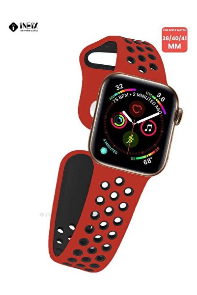 ineix Soft Silicone Sport Nike Edition Replacement Strap For Apple Watch 38,40,41 mm
