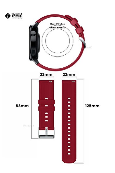 ineix Silicone Sport Replacement Strap For Huawei Watch 3 and 3Pro