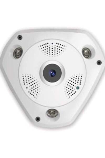 OEM 360° Panoramic IP Camera, 3 MP, WiFi, Night Vision, White - V7