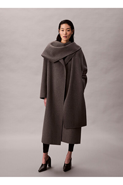 Calvin Klein Gri Kadın Kaban LV044D555GPSH