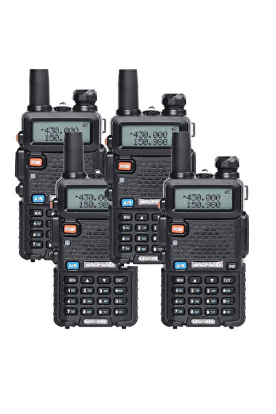 BAOFENG 4pcs UV-5R Two Way Radio, Long Range Walkie Talkies, Handheld Transceiver,8W High Power