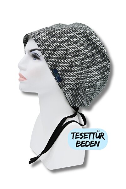 doktorbonem Tesettür Beden Likralı Geometrik Çiçekler Cerrahi Bone Doktor Hemşire Sağlıkçı Hastane Bonesi