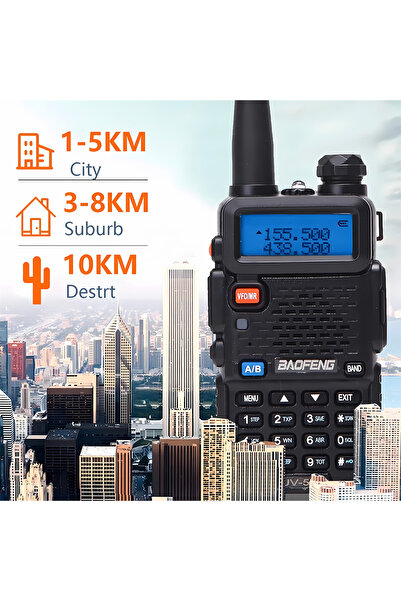 BAOFENG 4pcs UV-5R Two Way Radio, Long Range Walkie Talkies, Handheld Transceiver,8W High Power