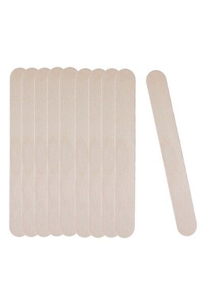 import Spatule sterile din lemn pentru epilare cu ceară, late, 10 bucăți