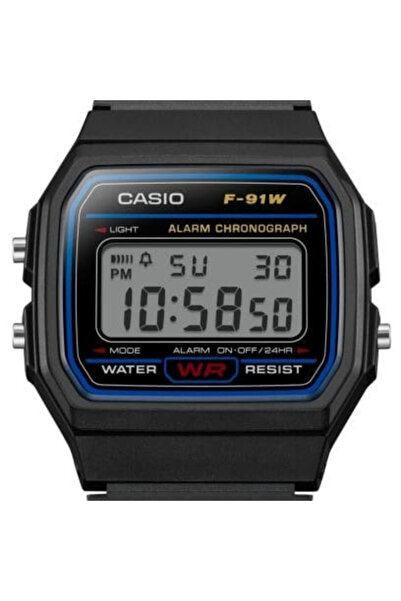 Casio F-91W-1 Retro Unisex Digital Watch Black Resin