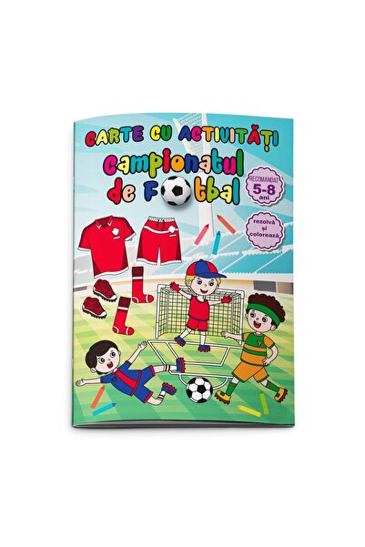 Libra Caiet de colorat și activități - Campionatul de fotbal (5-8 ani), A4, 2...
