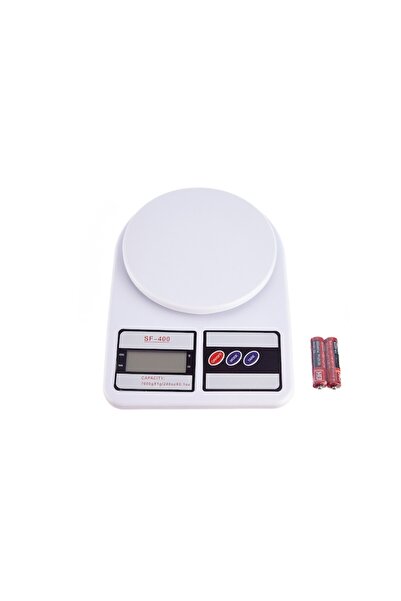 bigshot Digital Kitchen Scale, SF400, max 7 Kg, Batteries Included, White