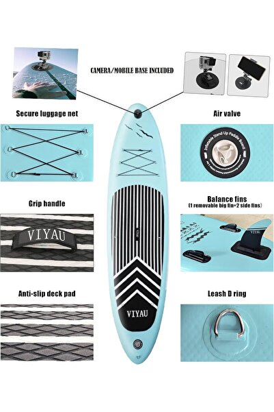 Other SUP Inflatable Stand Up Paddle Board 320 x 81 x 15 cm with Accessories and Backpack