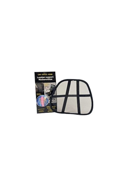 Marashop Suport lombar terapeutic pentru scaun, 37 x 41 cm, negru/gri