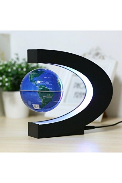 Gonga Levitating globe with LEDs, magnetic, Gonga® Blue