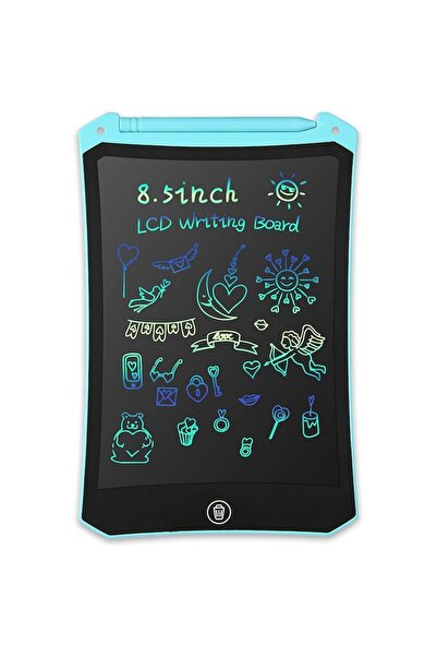 Pitikot 8.5" LCD Writing & Drawing Tablet for Kids, Auto Erase, Stylus, Petrol Blue