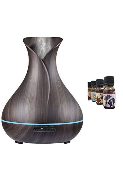 OEM Aromatherapy Humidifier 550ml, 20-40m², LED, Auto Shut-off, 7 Colors, Includes 4 Oils