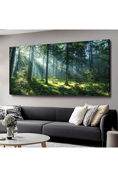 ALAYRA International Large Green Forest Canvas Wall Art for Living Room & Bed...