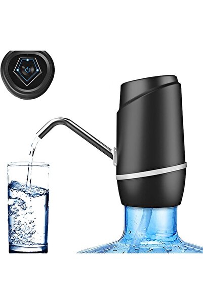 Vaxiuja Electric Water Jug Pump - Vaxiuja, USB Rechargeable, Silicone Tube, LED Indicator, Black