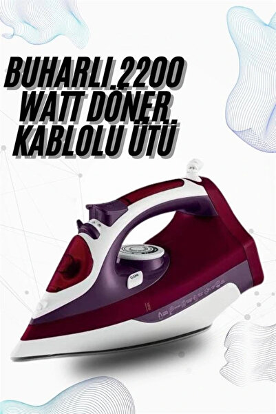 shopwave Steam Corded Iron 2200 Watt Preventive Shock Steam