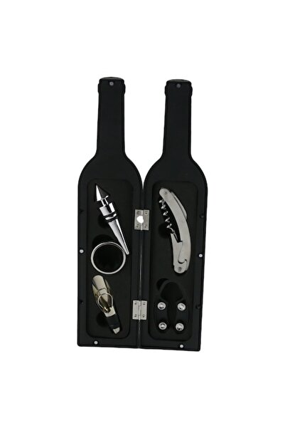housecadouri Set of 5 wine accessories in a bottle-shaped box