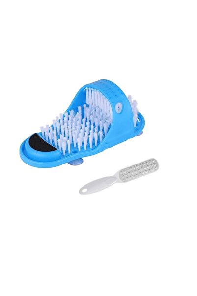 POMAMZ Bath Shoe Brush with Suction Cups, POMAMZ, Blue