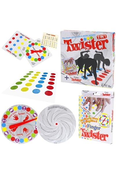 Nobo Kids Joc arcade 2 în 1, Twister clasic + Deget, 6+ ani, Multicolor