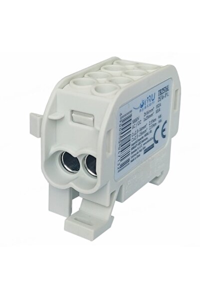 Omu System Clemă de distribuție - gri Cu-Al 152A/101A pe șină DIN, 1 pol, 2 i...