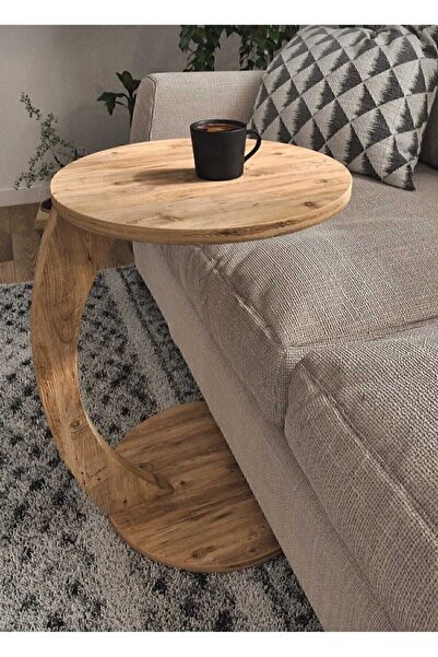 BALIKESİR VİZYON MOBİLYA TEKERLEKLİ C SEHPA - KOLTUK SEHPASI - YAN SEHPA - SE...