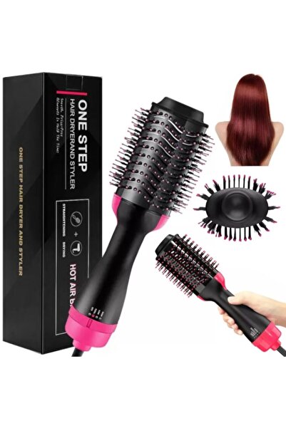 OEM Electric hairbrush, 3 speeds, 1000W, Pink/Black