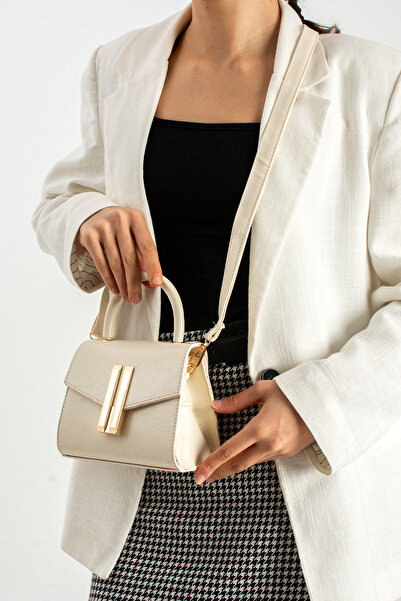 Adox Çanta LİLY MODEL ЖІНОЧА КРЕМОВА СУМКА ДЛЯ РУК І ПЛЕЧ