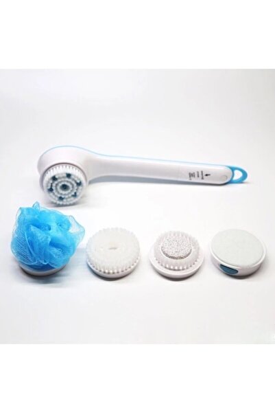 SPIN SPA Set de perii de masaj + accesorii, Spin Spa, alb/albastru