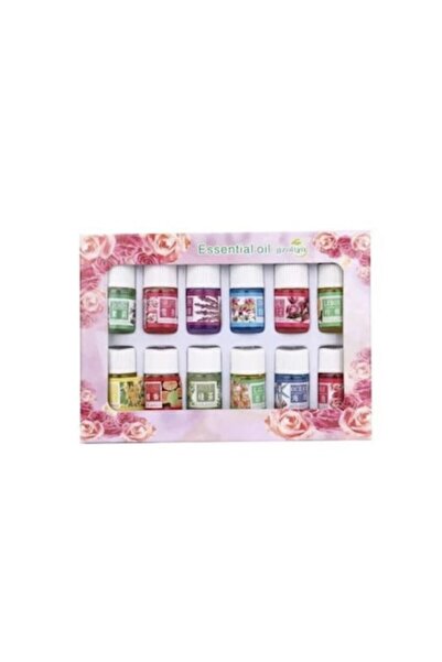 OEM Set of 12 essential oil bottles, various aromas, 3 ml