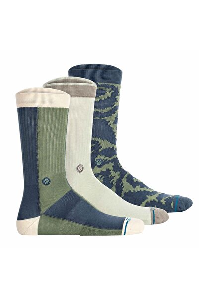 Stance Unisex-Socken, 3er-Pack – All Terrain Crew, Logo, Performance-Socken, Crew-Socken