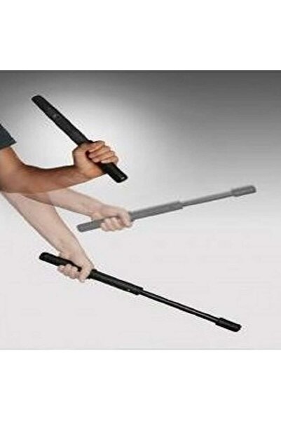 OEM Telescopic baton, rubber handle, black, 64 cm