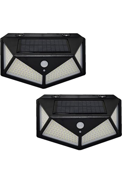 RIF REFCO Set de 2 lămpi cu energie solară cu senzor de mișcare și amurg, 3 m...