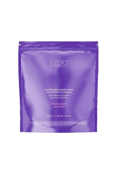 6.Zero Pudră decolorantă cu parfum de violet, nivel 10, 500 g