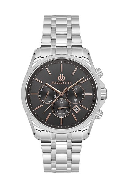 Bigotti ساعة يد رجالية ESBG.B.10691-3 سوار معدني قطر 42 ملم