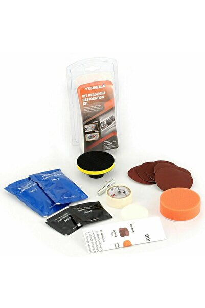 Visbella Car headlight polishing kit, Visbella, Restoration, 13 pieces, Multicolor