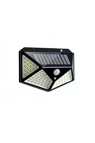 Telemag Lampă solară de exterior cu 100 LED-uri, unghi de 120° și senzor de m...