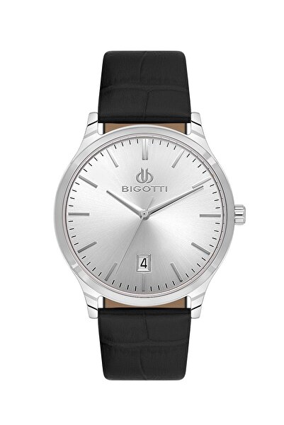 Bigotti Men's Wristwatch Esbg.B.10672-1 Leather Band 39 mm Case Diameter