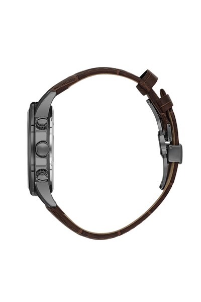 Bigotti Men's Wristwatch Esbg.B.10671-5 Leather Band 44 mm Case Diameter