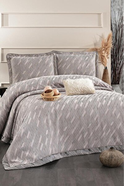 Çeyiz Diyarı Julia Chenille Double Bedspread 260X260 cm Mink