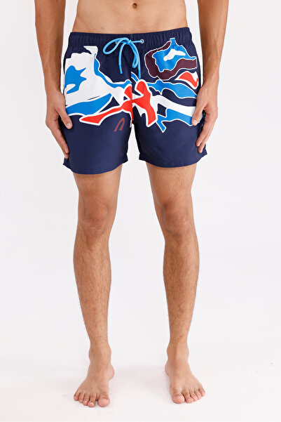 Rowinger Digital Pattern Abstract Printed Elastic Waist Adjustable Lace-Up Tw...