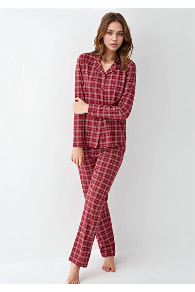Loule Women's Clothing 100% Cotton Shirt Pajama Set L1.Ar.344.7.001