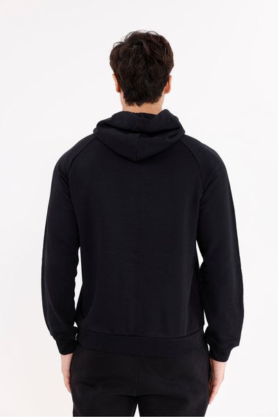 Rowinger Raglan Sleeve Full Zipper Drawstring Hood Kangaroo Pocket Super Cotton Comfortable Fit Hooded Sweatshirt
