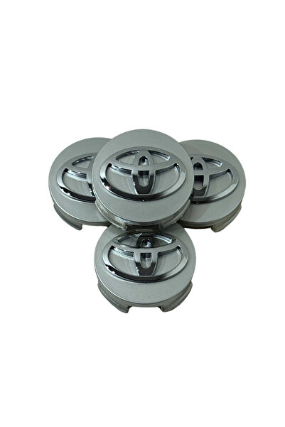 MAF Set de 4 capace de jantă Toyota – 62 mm, gri