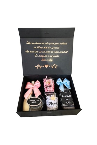 OEM Cutie cadou personalizată pentru nași