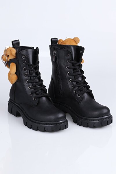 Pink world E.80 Cepli Ayıcıklı Bot F.-Siyah - 33